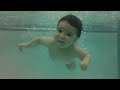 Baby swiming in Barcelona - Lenoarmi