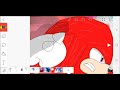 Redrawing Sonic vs. Knuckles from the Sonic Movie 2 Super Bowl trailer
