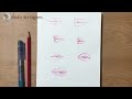 10 Minutes Drawing Practice | How to draw Lips Fast | Daily Drawing practice for beginners