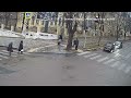 Funny video of people in Ukraine negotiating black ice on a hill in Dnipro
