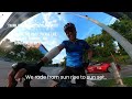 Cycling Singapore to Malaysia Pontian Aug 2023 185km - I got hit by a motorbike from the back