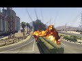 Irani Fighter Jets, Drone & Helicopters Attack on Israeli Army Weapons Convoy Jerusalem - GTA 5