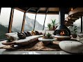 Mountain Retreat| Living Room Ambience - Relaxing Music & Peaceful Rain Sounds For Relaxation, Study