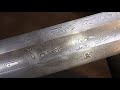 Forging a pattern welded Viking sword, the complete movie.