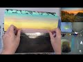 How to Paint a Sand Dune Sunset Beach Acrylic Painting LIVE Tutorial
