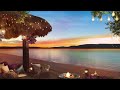 A Quiet Place to Heal | Summer Lake Ambience | Nature Sounds with Campfire to Relax and Study