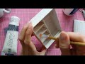 Miniature Wardrobe with Sliding Doors, Cottage/Farmhouse Style! Mini szafa przesuwna. DIY Dollhouse