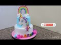 How To Make A Unicorn Cake | Rainbow Unicorn Cake | Red Velvet Cake Design |