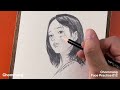 How to Draw a Girl Low Angle (012) / Face Drawing Practice