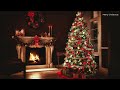 Bedtime Christmas piano with fireplace│Silent Night, Noel, O Holy Night