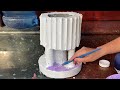 Handmade Cement Ideas.   How To Cast Beautiful Flower Pots From PVC Pipes And Cement.