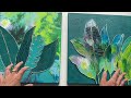 NEGATIVE ACRYLIC POUR CREATIVE FLUIDART PAINTING inspirational art tutorial