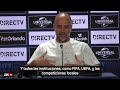 GUARDIOLA resignado sobre el CALENDARIO: 