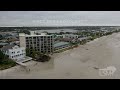 9-30-22 Litchfield Beach, SC - Storm Surge Damage from Hurricane Ian *Drone 4K*