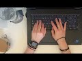 Trackpad and typing ✨ Lofi ASMR Bird’s eye view on a laptop keyboard 🤍  Study session 21