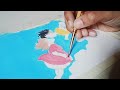 paint with me | Gouache painting | Studio Ghibli | Ponyo ♡