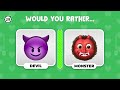 Would You Rather Emoji Edition | Emoji Quiz Challenge 🥳🤔🎉