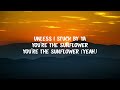 Post Malone, Swae Lee - Sunflower_Lyrics