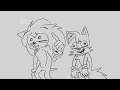 Amy and Knuckles argue over the cards while Sonic and Tails laugh at them | Sonic Twitter Takeover 7