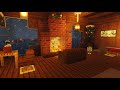 MINECRAFT LO-FI CHILL 1 HOUR WITH FIREPLACE AMBIENCE    -----   MUSIC IN DESCRIPTION