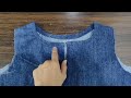 DIY denim jacket from men's jeans / recycle your old jeans 👖