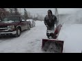 Ariens ST-828 Blowing Snow on 2/16/2021