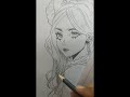 How to draw Demon Anime Girl step by step by EKS.# Anime character # Pencil Sketch # Pencil drawing.