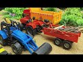 DIY Tractor Mini Bon Fire, Trolley Loading Heavy Wood Stuck in Sand & Rescued by Hulk