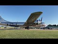 B-29 Superfortress taxiing to Boeing Plaza