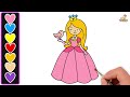 How to Draw and Colour a Princess | Easy Art Lesson for Kids