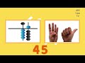 Abacus Vs Finger Abacus Counting Numbers 0 to 50 - ABC Tube Tv
