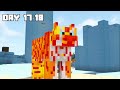 I Survived 100 Days as A FIRE TIGER in HARDCORE Minecraft