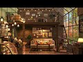 Rainy Day at Cozy Coffee Shop Ambience ☕ Smooth Piano Jazz Background Music for Relax, Study, Work