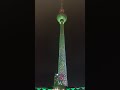 Climate Pledge in Berlin Festival of Lights in TV Tower Alexanderplatz