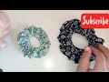 my new style of scrunchies 😍🎀 how to make a Scrunchie at home 💙 diy Scrunchie
