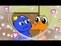 Pink & Blue !? Fall Madly in Love with Blue | Roblox Rainbow Friends Animation