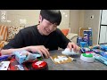 ASMR MUKBANG | GALAXY HONEY JELLY CANDY Desserts ( Red VS Blue Food, Noodles Jelly, Ice cream)
