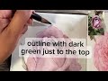 Realistic  Rose in Watercolor| Paint with me