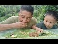 MUKBANG Beef curry & Axone with boil