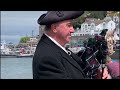 BRIXHAM PIRATE FESTIVAL 2024 MAC PLAYING HIIS DRAGON PIPES IN THE BIRDCAGE PUB BRIXHAM