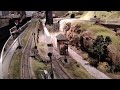 Two model Trains passing each other