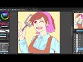 [Illustration Making] Cooking Mama (Medibang Speedpaint)