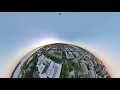 Seattle tiny planets. Aerial 360degree panoramas shot from DJI Mavic Air2.