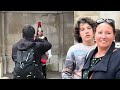 RUDE YOUNG TEENS, SHOCKING Behaviour when they visit the horse GUARDS!