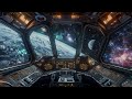 Starship Sleeping Quarters | Relaxing Space Travel | White and Grey Noise Ambience | 3 HOURS
