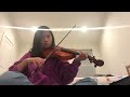 Playing Jasmine Flower 🌸 on violin 🎻 (very bad)