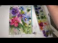 Watercolor Abstract Flower Painting- Simple Techniques