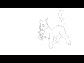 Warrior Cats// darkstorm carrying her kit //OC animation test