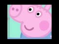 Funny peps pig eats cheeseburgers