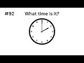 Telling Time Quiz (analog clocks) - 100 questions